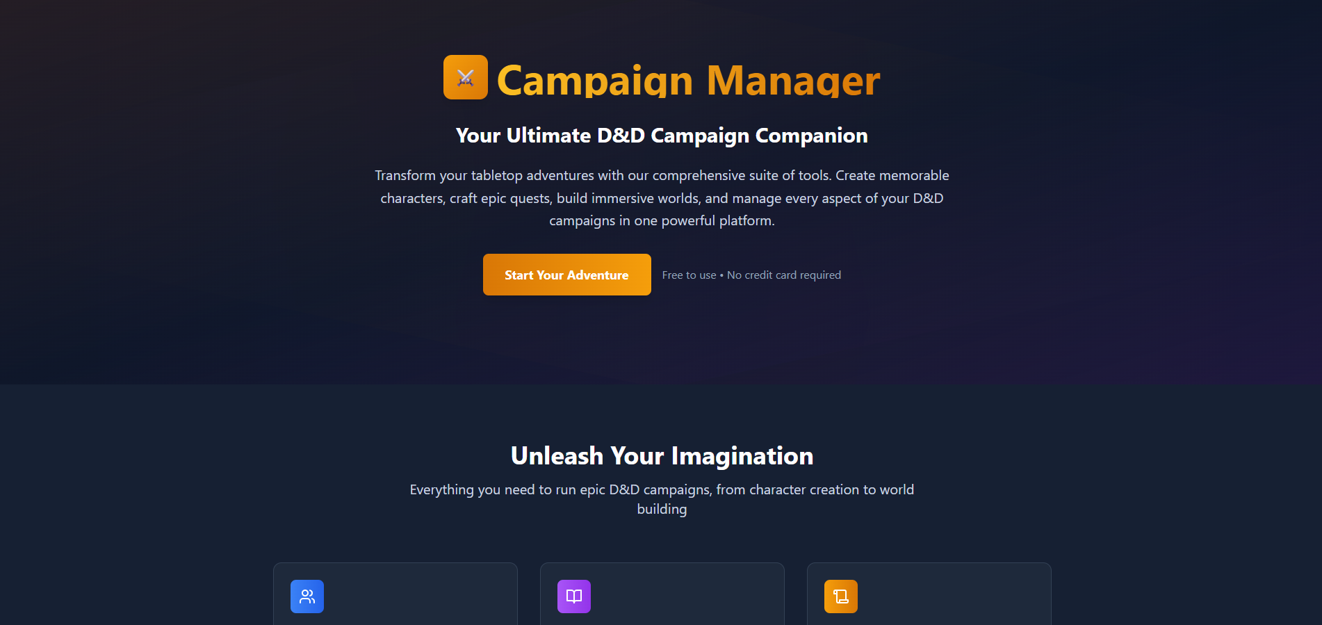 DND Campaign tracker